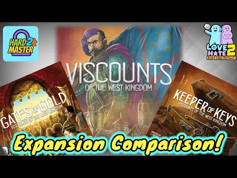 Viscounts of The West Kingdom Expansions - Keeper of Keys & Gates of Gold #boardgames