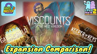 Viscounts of The West Kingdom Expansions - Keeper of Keys & Gates of Gold #boardgames