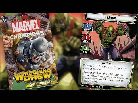 Marvel Champions Drax vs Wrecking Crew Live Replay