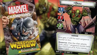 Marvel Champions Drax vs Wrecking Crew Live Replay