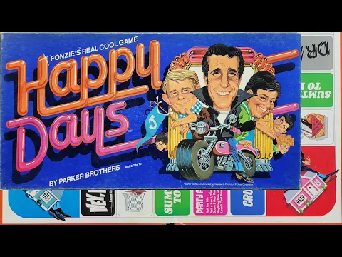 Board Game Archaeology #89 Happy Days: Fonzie's Real Cool Game