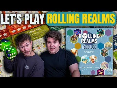 Rolling Realms | Play Along With Us! | Space Base, Parks, and More | Board Game Playthrough