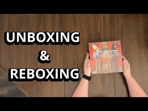 Architects of the West Kingdom Board Game - What's Inside the box? - Unboxing & Reboxing