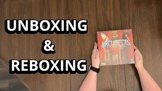 Architects of the West Kingdom Board Game - What's Inside the box? - Unboxing & Reboxing