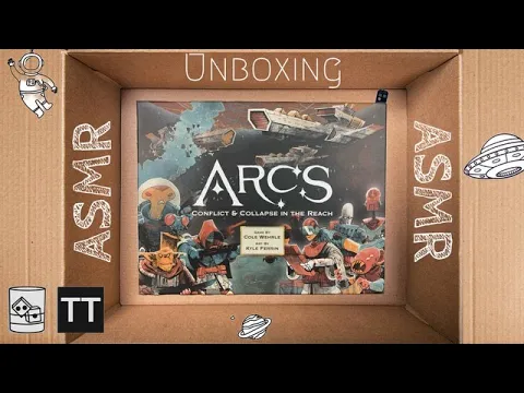 Arcs - Satisfying ASMR Board Game Unboxing #Unboxing #boardgameunboxing #boardgames
