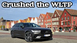 V90 T8 Electric Range Test 😎 Incredible results!