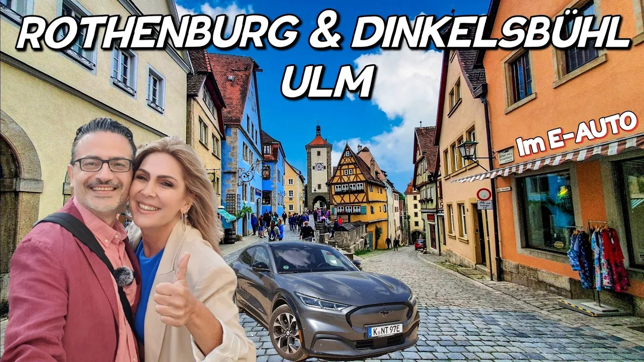 Reiseziele in Bayern. Rothenburg Ulm Dinkelsbühl mit E Auto! Tipps & Preise #elektroauto