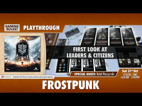Frostpunk the board game: Playthrough with Leaders & Citizens