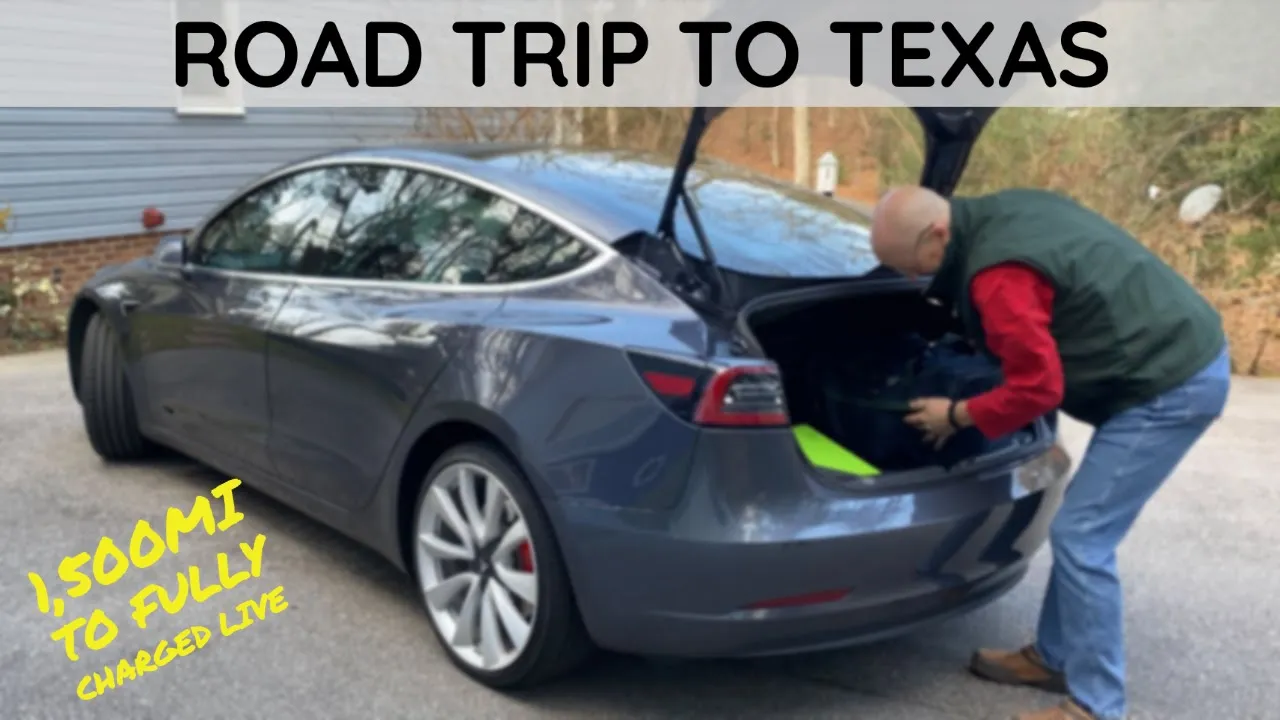 Model 3 Road Trip Halfway Across the Country to Texas!