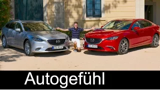 Mazda6 with GVC sedan vs wagon Full REVIEW test driven 2017 Limousine/Kombi Atenza
