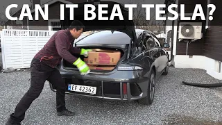 Hyundai Ioniq 6 banana box test