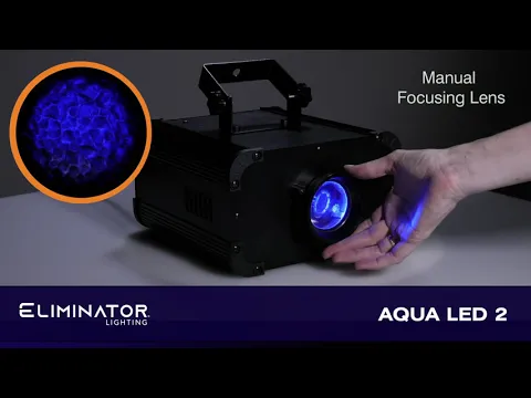 Miniature de la vidéo du produit pour Eliminator Aqua LED 2 Effet Eau Multicolore