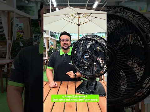 Ventilador de Mesa Arno 40cm 127V (110V) Preto e Azul X-Treme VE70