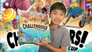 Challengers! Board Game Unboxing & Review | Pretzel Games | 1 More Time Games