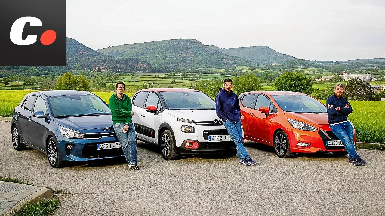 Kia Rio vs Nissan Micra vs Citroën C3 | Comparativa | Prueba / review en español | Coches.net