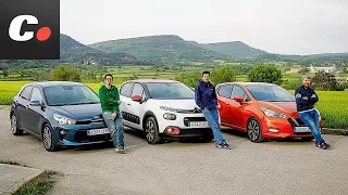 Kia Rio vs Nissan Micra vs Citroën C3 | Comparativa | Prueba / review en español | Coches.net