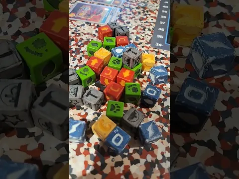 Terraforming Mars: The Dice Game - Playing prototype at BrädspelsMania! #shorts