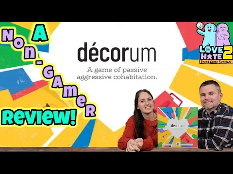 décorum - A Non-Gamer's Review! Floodgate Games | Love 2 Hate #boardgamereview #boardgames