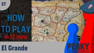 El Grande board game - How to play Video - Peaky Boardgamer