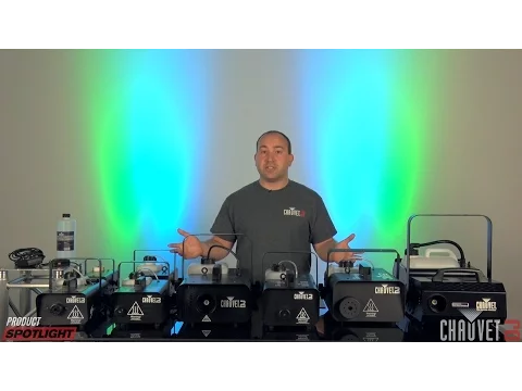 Miniature de la vidéo du produit pour Machine à brouillard à haut rendement Chauvet Hurricane 2000