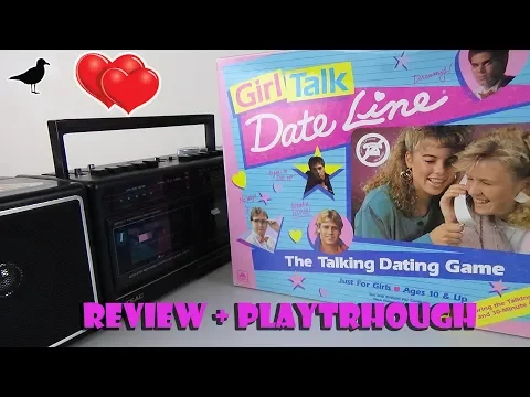 Girl Talk Date Line Board Game Review & Playthrough Cassette tape game! | Board Game Night