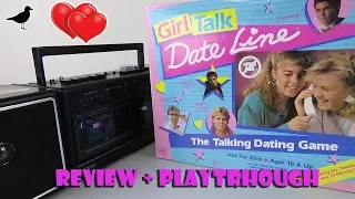 Girl Talk Date Line Board Game Review & Playthrough Cassette tape game! | Board Game Night