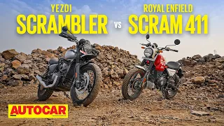 Yezdi Scrambler vs Royal Enfield Scram 411 - Scrambled identities | Comparison | Autocar India