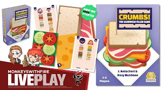 CRUMBS! THE SANDWICH FILLER GAME || MINERVA TABLETOP GAMES || KICKSTARTER || BOARD GAME LIVE PLAY