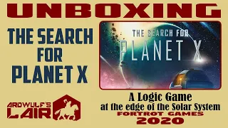 Unboxing The Search for Planet X (Foxtrot Games 2020)