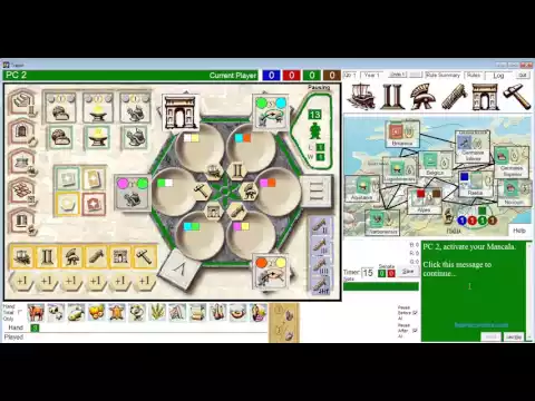 Stefan Feld's Trajan--Me vs. 3 Computer AI Opponents--Who will win?