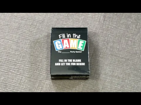 TDG: Fill in the Game unboxing with Ray