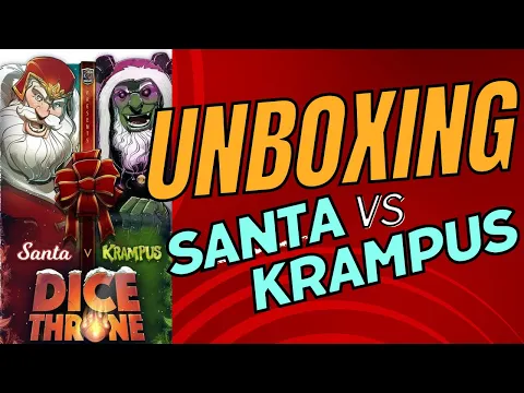 Unboxing Santa vs Krampus DICE THRONE #boardgame #boardgaming #bgg #boardgamegeek #dicethrone