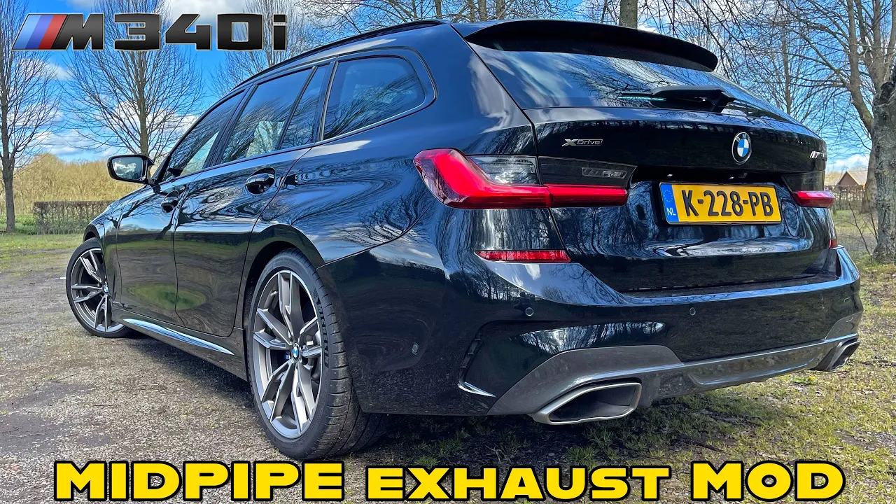 BMW M340i with MID-PIPE is the PERFECT SOUND! - INSTALLATION & SOUND
