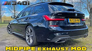 BMW M340i with MID-PIPE is the PERFECT SOUND! - INSTALLATION & SOUND
