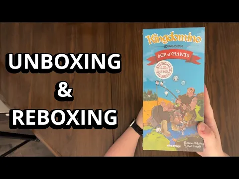 Kingdomino: Age of Giants Expansion - Family Game Unboxing & Reboxing - What's in the Box?