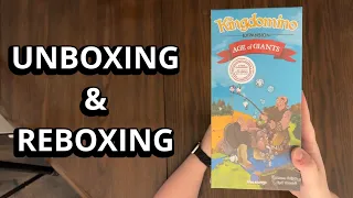 Kingdomino: Age of Giants Expansion - Family Game Unboxing & Reboxing - What's in the Box?