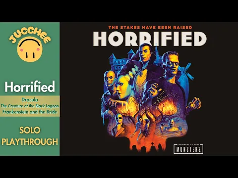 Horrified - Dracula, The Creature of the Black Lagoon, Frankenstein and the Bride - Solo Playthrough