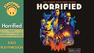 Horrified - Dracula, The Creature of the Black Lagoon, Frankenstein and the Bride - Solo Playthrough