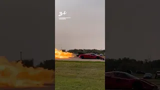 They stuck a jet engine in this Ferrari Enzo... 🔥🚀 #ferrari #jetpower #carmod
