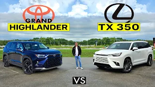 WORTH THE EXTRA?? -- 2026 Lexus TX 350 vs. 2026 Toyota Grand Highlander: Comparison