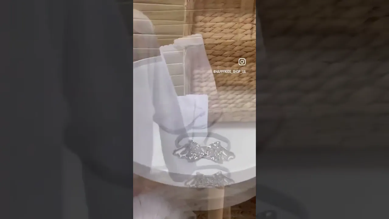 Крестильный набор "Ангелочек" глиттер с боди-платьем