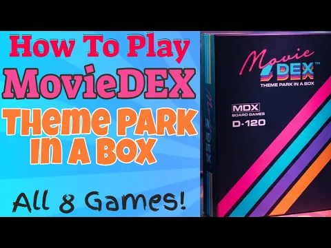 How To Play MovieDEX Theme Park In A Box *All 8 Games*