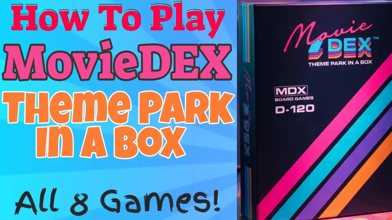 How To Play MovieDEX Theme Park In A Box *All 8 Games*