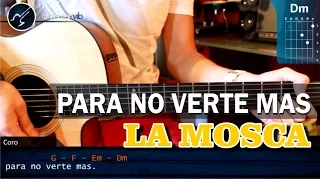 Cómo tocar &quot;Para No Verte Más&quot; de La Mosca en Guitarra Acústica (HD) Tutorial Acordes - Christianvib