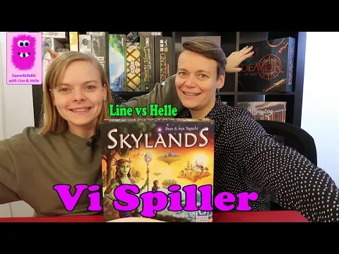 Skylands, Spilgennemgang & Vurdering (In Danish, brætspil, familiespil)