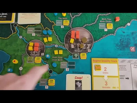 Sovereign of Discord Solo Play – 1961 Coup Round