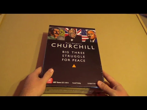 Unboxing the game "Churchill" - GMT Games