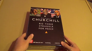Unboxing the game "Churchill" - GMT Games