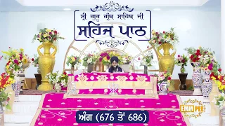 Angg 676 to 686 - Sehaj Pathh Shri Guru Granth Sahib Punjabi