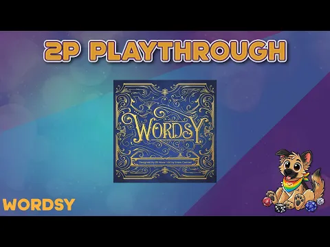 Wordsy Board Game 2 Player Playthrough